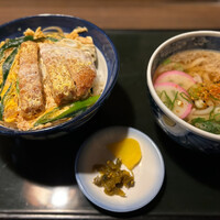 藤よし 堺駅前店 - ミニかつ丼定食 ミニうどん付 藤よし 堺駅前店 - ミニかつ丼定食 ミニうどん付