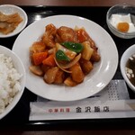 金沢飯店 - 白身魚の甘酢ソースかけランチ　880円
