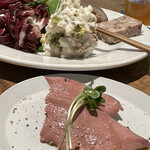 OSOUZAI MITSUAMI - 豚レバーのカルパッチョ（小分け）600円。