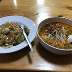 Kine Mbi Shoku - 中華丼¥750&/坦々麺¥800