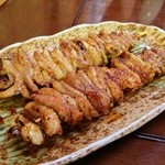 菊仙 - 鳥皮・タレ（串焼き）：120円（1本）