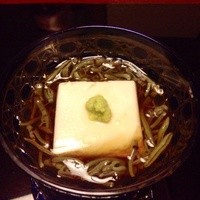 懐石 辻留 - 口取  胡麻豆腐、蓴菜