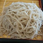 蕎麦音 - 野菜天せいろ￥1,300税込みの金臼挽き十割蕎麦(R4.6.29撮影)