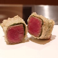 たきや - シャトーブリアンと大葉の天ぷら