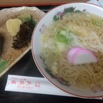 武蔵屋食堂 - 素ラーメンとおにぎり