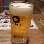 韓美膳 - おつまみset のビール