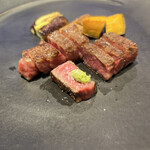 鉄板焼き FEU - わさびと塩で、