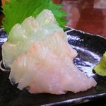 菊仙 - 平目刺身：650円