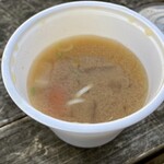 とんかつ屋 双葉 - 豚汁付き。