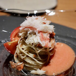 日本のイタリア料理店 sai - せいこ蟹とフルーツトマト 冷製カッペリーニ