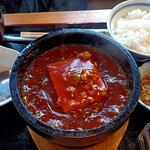 居酒屋食堂 なじみ - 熱々石焼マーボー豆腐定食(840円)