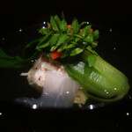 日本料理 幸庵 - 蟹だらけ真薯椀アップ