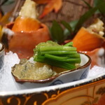 日本料理 幸庵 - 子持ち昆布 青菜添え