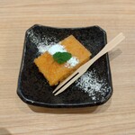 とんかつ成蔵 - デザート。トンカツの衣で作ったフレンチトースト。