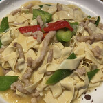 Sanshou Kosakekan - ピーマン豆腐の皮と肉炒め