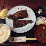 うな忠 - 長焼き定食4510円(税込)　