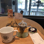 Cafe&Arts Keyaki No Mori - ドリンクセット＋200円は、オーガニックスプリングジャスミンティー　やはりお茶はポットでないとね❣️