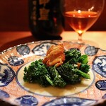 中國菜 奈良町 枸杞 - 自家製大和ポークの干し肉と羽衣甘藍