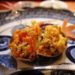 中國菜 奈良町 枸杞 - 上海蟹 オス･メスの食べ比べ