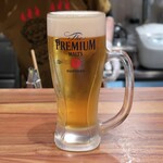 シウマイ堂 正屋 - プレミアムモルツ生ビール