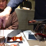 WAGYU YAKINIKU IBUSANA - ウチモモ焼き、２種の塩