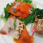 洋食 まどい食堂 - ★★★★コース 5000円 鮭や鯛のカルパッチョ！身も大きくて美味しい！