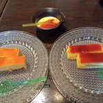 寿司居酒屋 まるがまる - カットケーキキャラメル　りんご　プリン