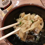 旨唐揚げと居酒メシ ミライザカ - 鶏皮ポン酢