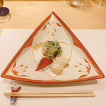 しんせん 割烹 佐乃家 - さわらの炭油かけ揚げ、金時人参、蕪！