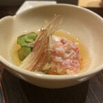 玄水 - ホタテと蟹の酢の物
