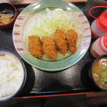 かつ丼のかつさと - カキフライ定食♪