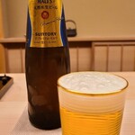 道人 - お酒①プレミアム・モルツ(瓶ビール、サントリー)