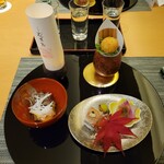 Nihonryouri Hanakidori - 前菜4種