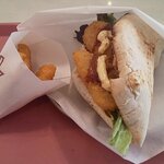 真鶴ピザ食堂 KENNY - あじフライサンド＆ナゲットセット（2022.11-2）