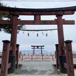ペコリーノ - 白鬚神社から琵琶湖を望む