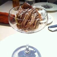 レストラン コートドール - デザートは、モンブランのアールグレイ風味にしました。