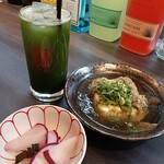 Bokkusu - 緑茶ハイ＆湯豆腐＆赤かぶ