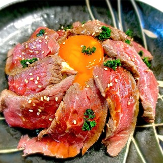 [Roast beef bowl] made with carefully selected ingredients ◎ Set meals available only Tabelog