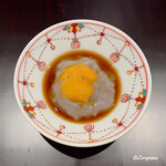 日本料理 とくを - 丹波黒豆を使った生湯葉の生海胆載せ