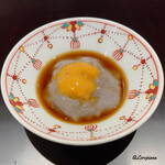 日本料理 とくを - 丹波黒豆を使った生湯葉の生海胆載せ