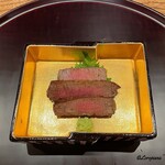 日本料理 とくを - 鹿児島産 黒毛和牛のフィレ肉の炭火焼