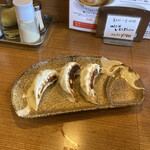 手打ちらーめんはやぶさ - セットの餃子