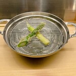 てんぷらと和食 山の上 - アスパラガス
