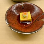 てんぷらと和食 山の上 - かぼちゃ豆腐