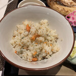 Robatayaki Hakkaku - 鮭の混ぜご飯【2022.12】