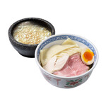 Shimadaseimenshokudou - 《看板メニュー》石焼濃厚魚介豚骨つけ麺