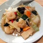 来々軒 - 「蝦仁飯(ｴﾋﾞﾒｼ)」ｽｰﾌﾟ付 750円