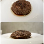 JOEAT CAFE - ◯肉汁溢れるハンバーグ200g ¥980…オーダーから70分かかるということで、入店してすぐにオーダーしました。
      シンプルな見た目ですが…肉汁が溢れてます！
      追加で
      ◯田舎パン(カンパーニュ)¥180