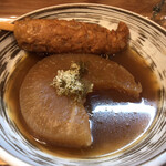 ダイニング 一歩 - おでん二種（食いかけ　笑）