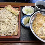 甲州屋 - カツ丼ともりそばランチ　980円